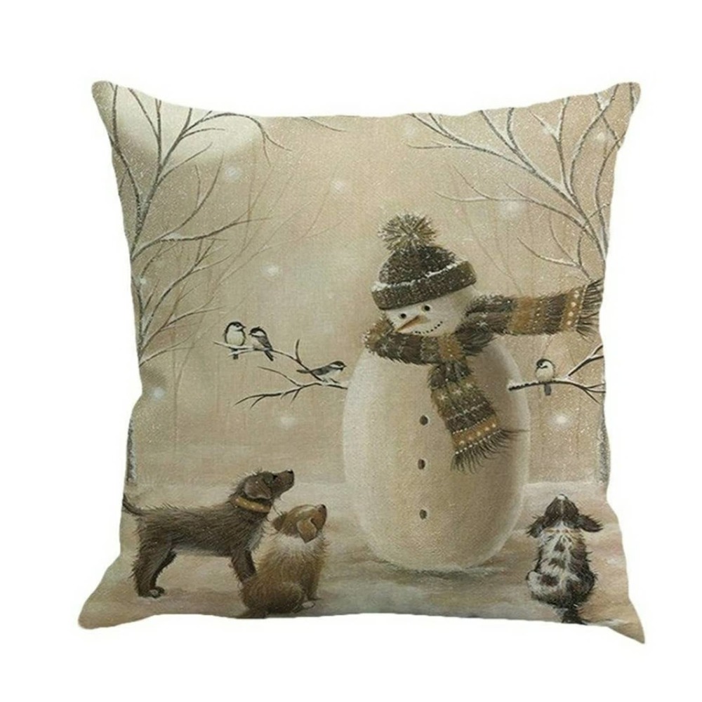 Pair of Burlap Pillow Covers 18x18